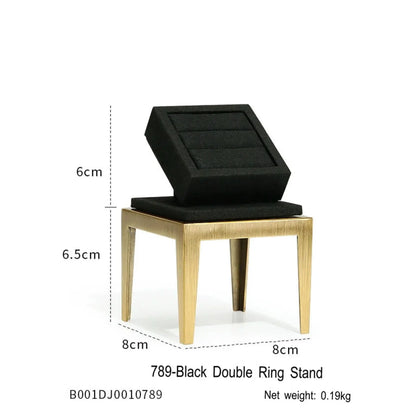 Black jewelry counter display props, necklaces, rings, earrings, studs, bracelets, jewelry display racks Jim Display