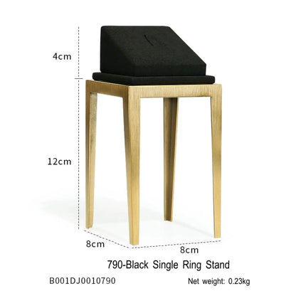 Black jewelry counter display props, necklaces, rings, earrings, studs, bracelets, jewelry display racks Jim Display