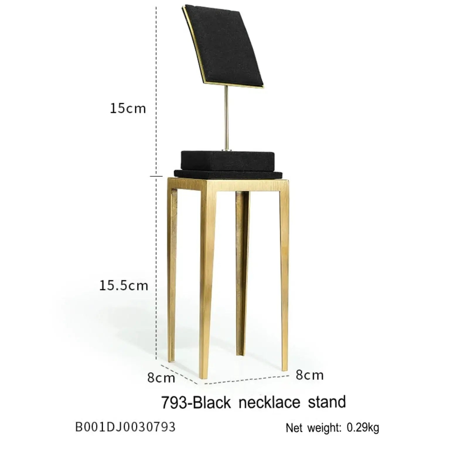 Black jewelry counter display props, necklaces, rings, earrings, studs, bracelets, jewelry display racks Jim Display