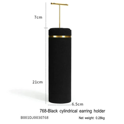 Black jewelry counter display props, necklaces, rings, earrings, studs, bracelets, jewelry display racks Jim Display
