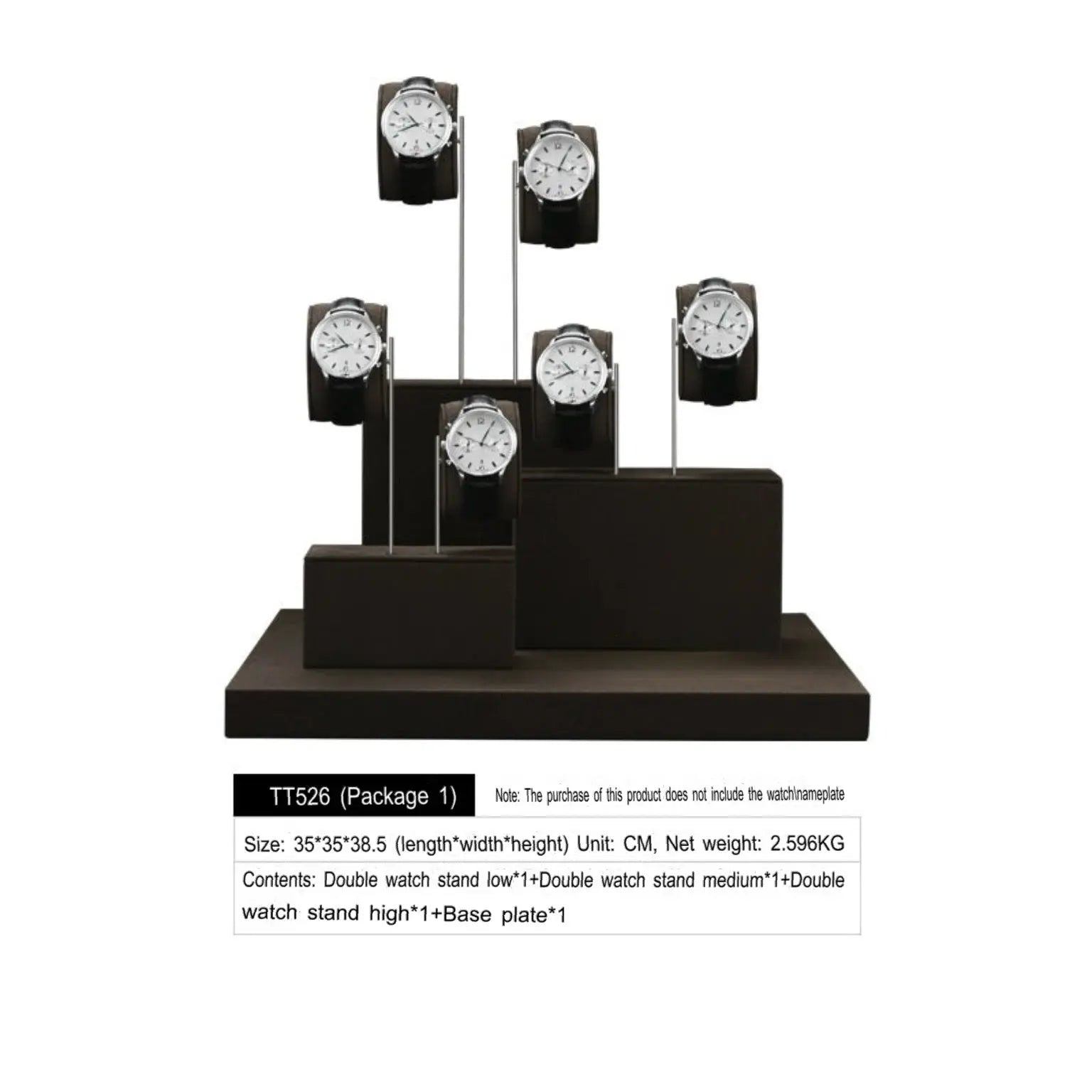 High-end watch display stand, microfiber watch display stand, counter display watch display props Jim Display