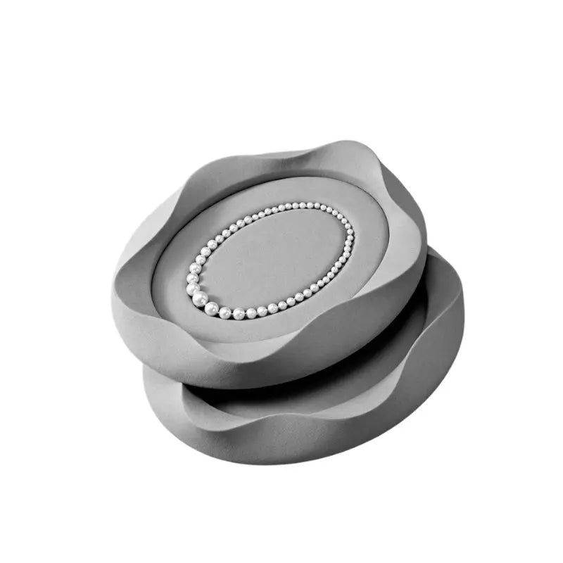 Pearl jewelry pallets, jewelry pallets, microfiber rings, necklaces, earrings, bracelets, display props Jim Display