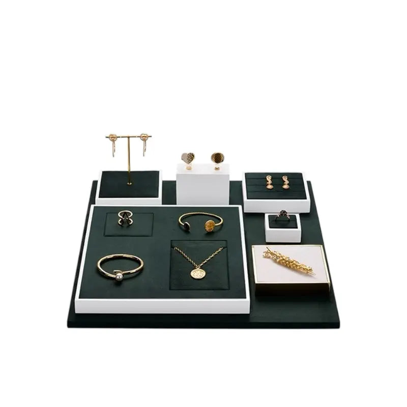 High-end jewelry display rack light luxury rings, bracelets, necklaces, earrings, counter jewelry display props Jim Display
