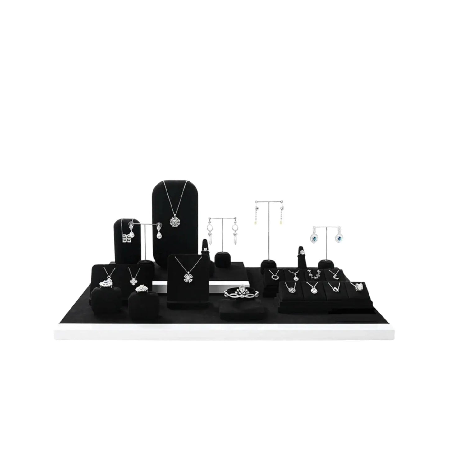 High-end jewelry display racks, earrings, rings, counters, window ornaments, jewelry display props Jim Display