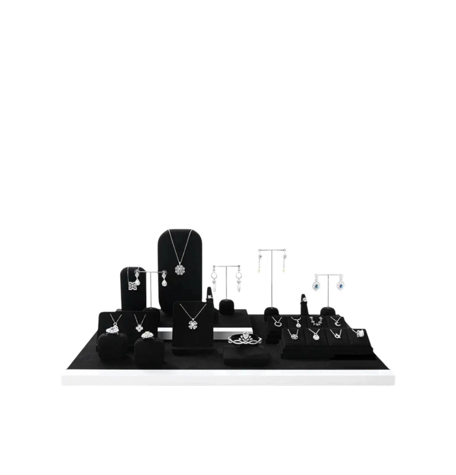 High-end jewelry display racks, earrings, rings, counters, window ornaments, jewelry display props Jim Display