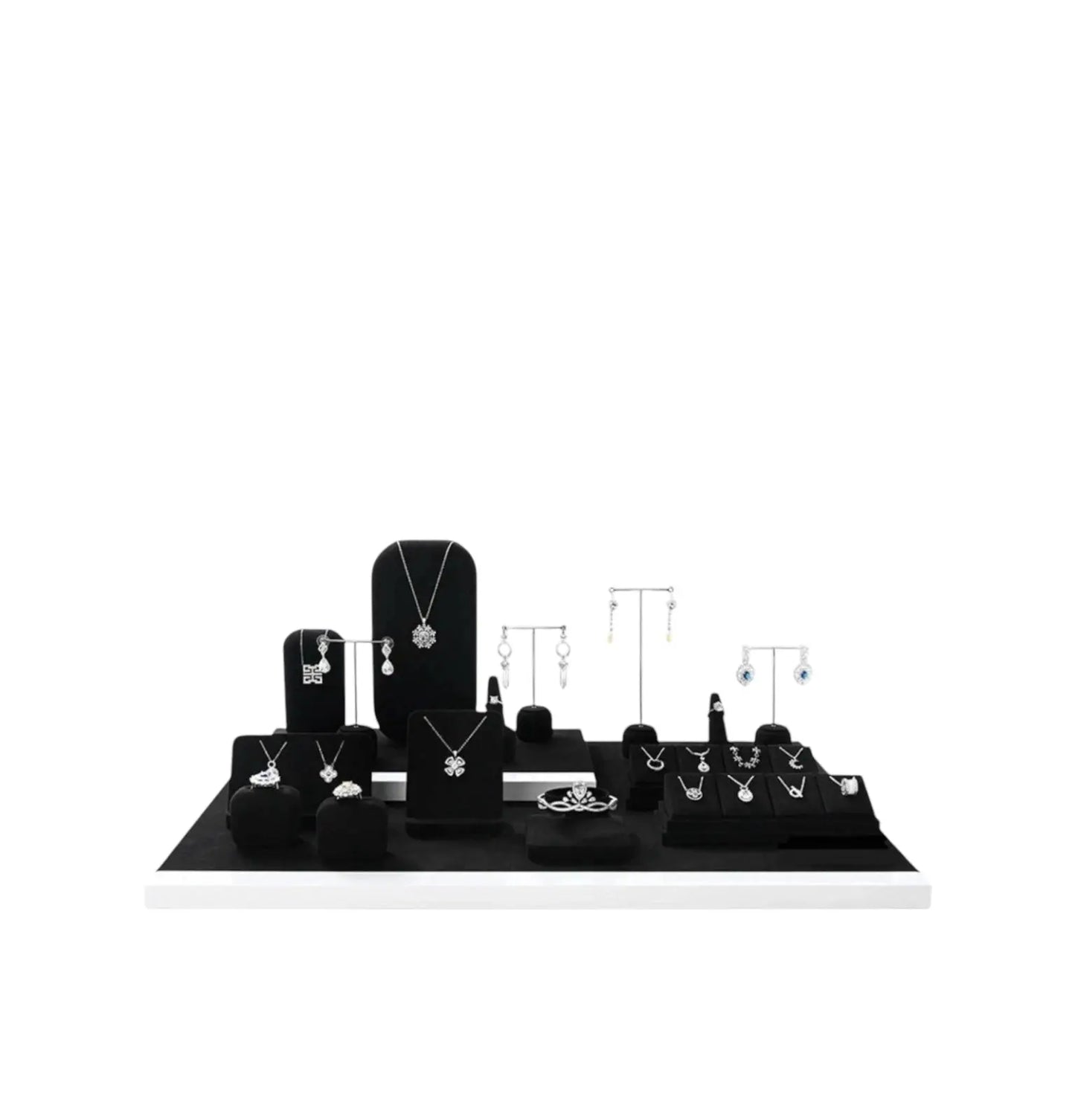 High-end jewelry display racks, earrings, rings, counters, window ornaments, jewelry display props Jim Display