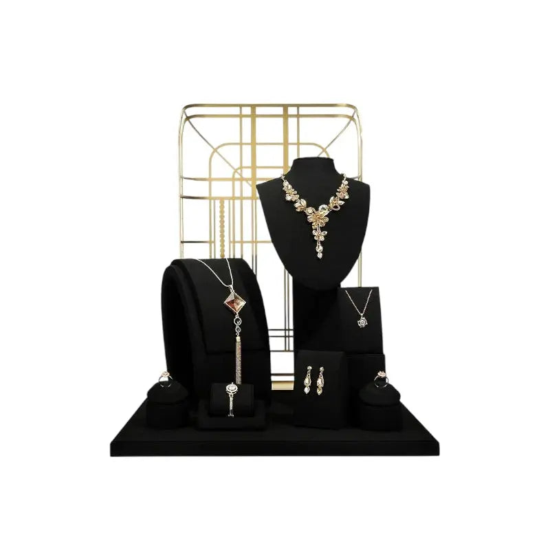 Jewelry display shelf, high-end model suit, necklace, earrings, shelf, window display props Jim Display