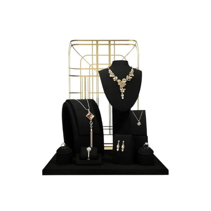 Jewelry display shelf, high-end model suit, necklace, earrings, shelf, window display props Jim Display