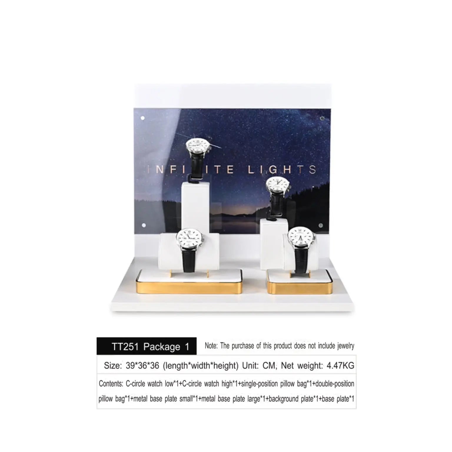 Light luxury watch display rack, high-end watch rack, watch display rack, counter watch display props Jim Display