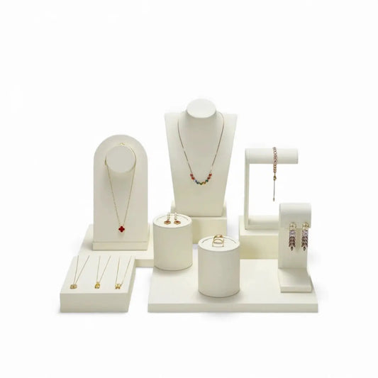 High-end window jewelry display props, rings, necklaces, earrings, display shelves, counter jewelry display sets Jim Display