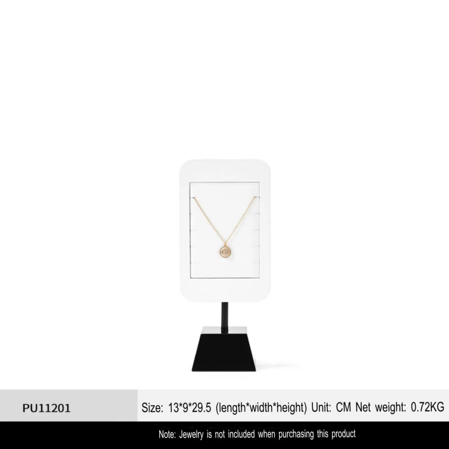 High Jewelry Display Props PU White Ring Earrings Necklace Display Jewelry Display Stand Jim Display
