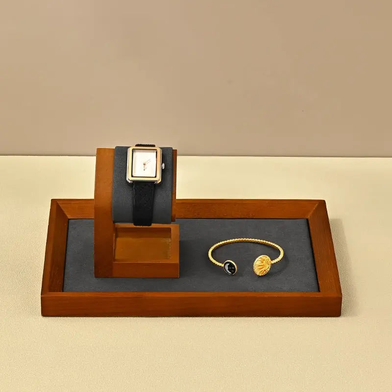 Luxury watch display stand, solid wood watch counter, window watch display, watch display props Jim Display