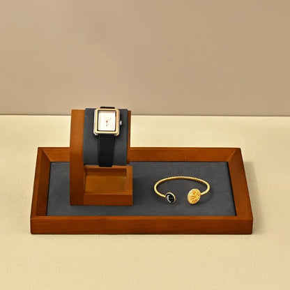 Luxury watch display stand, solid wood watch counter, window watch display, watch display props Jim Display