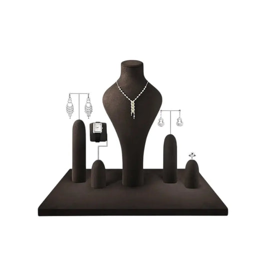 Luxury jewelry rack, coffee necklace, earrings, watch rings, and display props in the counter Jim Display