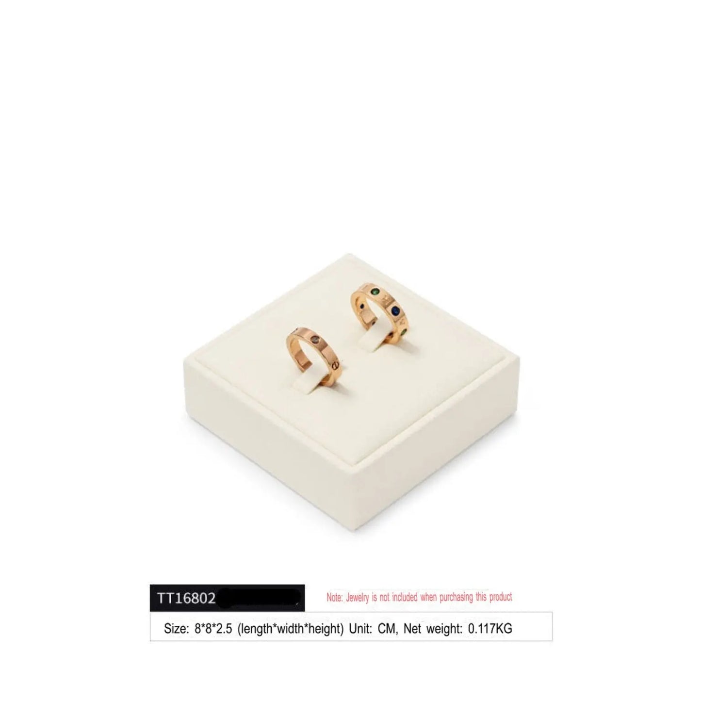 Jewelry display props, modern light luxury, microfiber display Jim Display