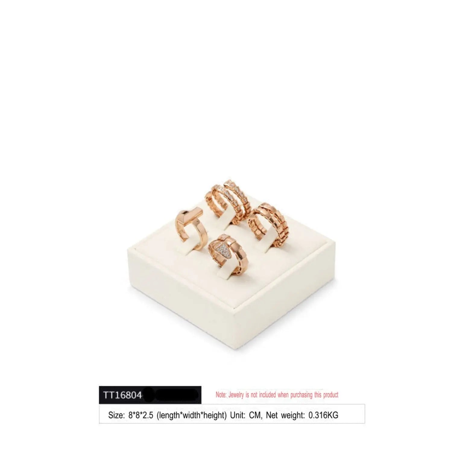 Jewelry display props, modern light luxury, microfiber display Jim Display