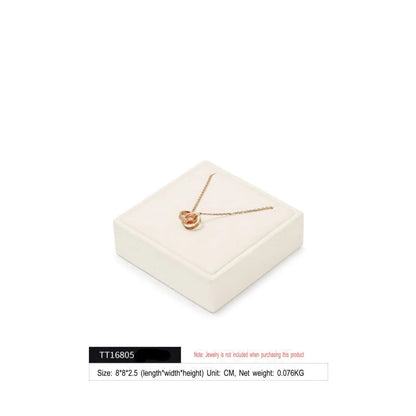 Jewelry display props, modern light luxury, microfiber display Jim Display