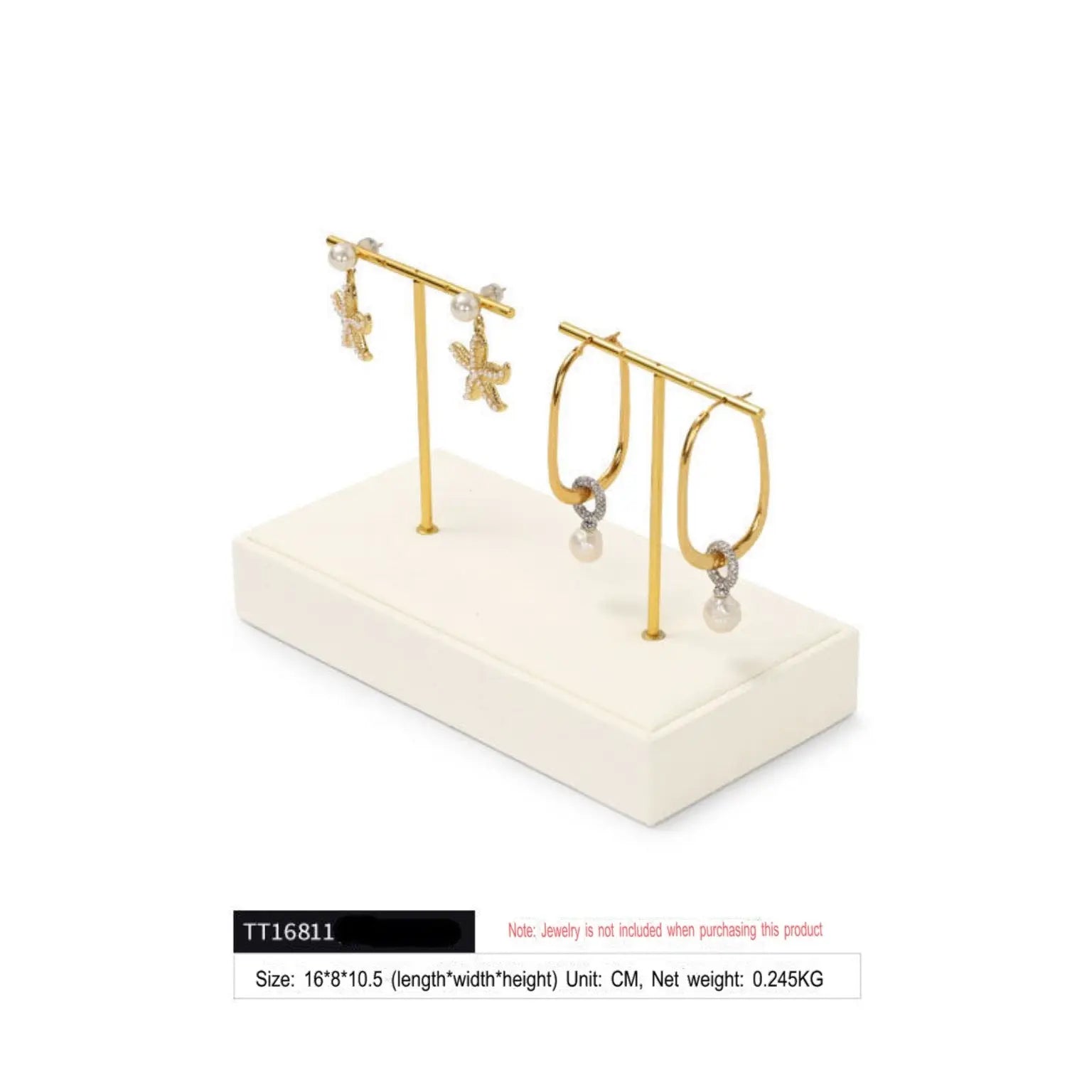Jewelry display props, modern light luxury, microfiber display Jim Display