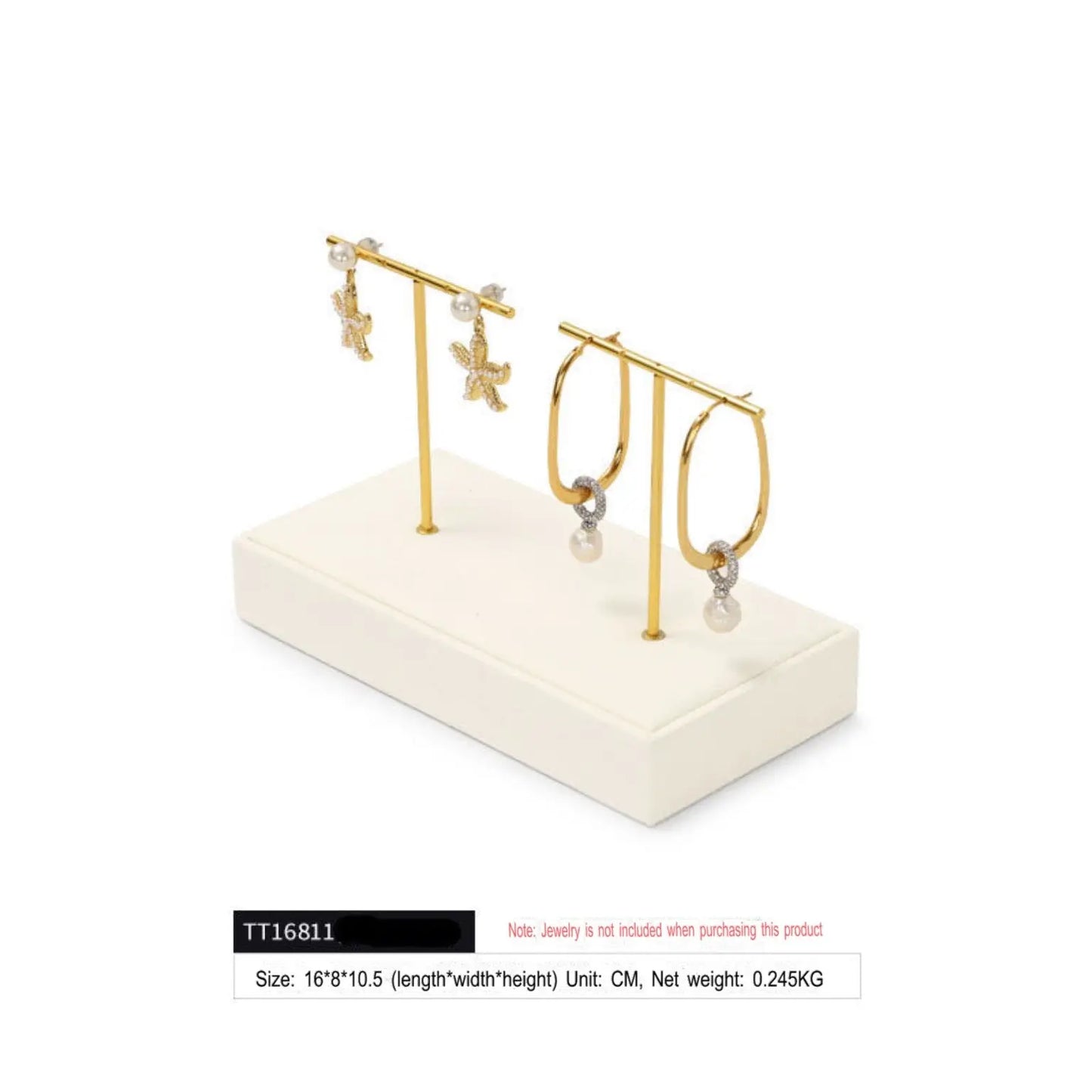 Jewelry display props, modern light luxury, microfiber display Jim Display