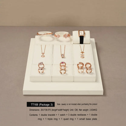 Jewelry display props, modern light luxury, microfiber display Jim Display