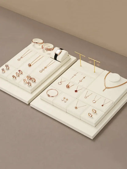 Jewelry display props, modern light luxury, microfiber display Jim Display