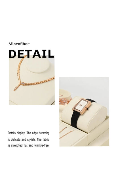 Jewelry display props, modern light luxury, microfiber display Jim Display