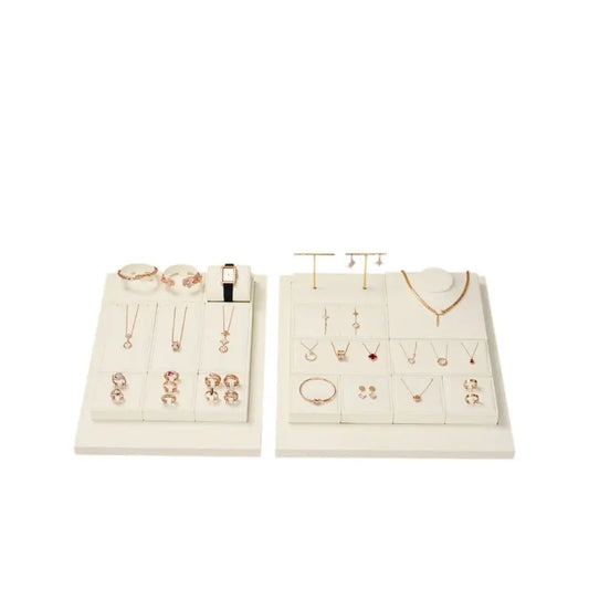 Jewelry display props, modern light luxury, microfiber display Jim Display