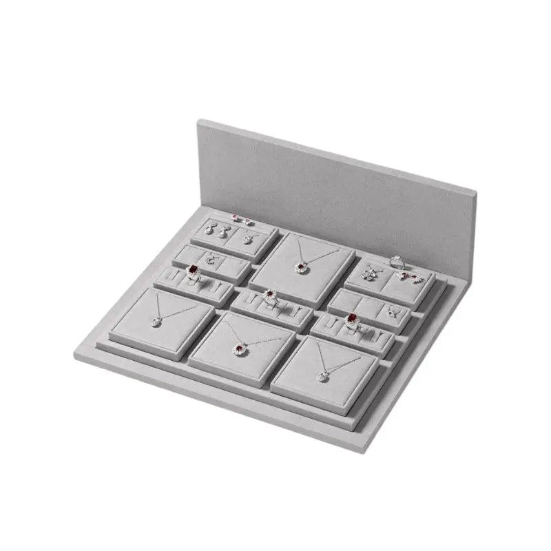 Luxury jewelry display props, high-end microfiber necklace rings, earrings, pendants, jewelry display Jim Display