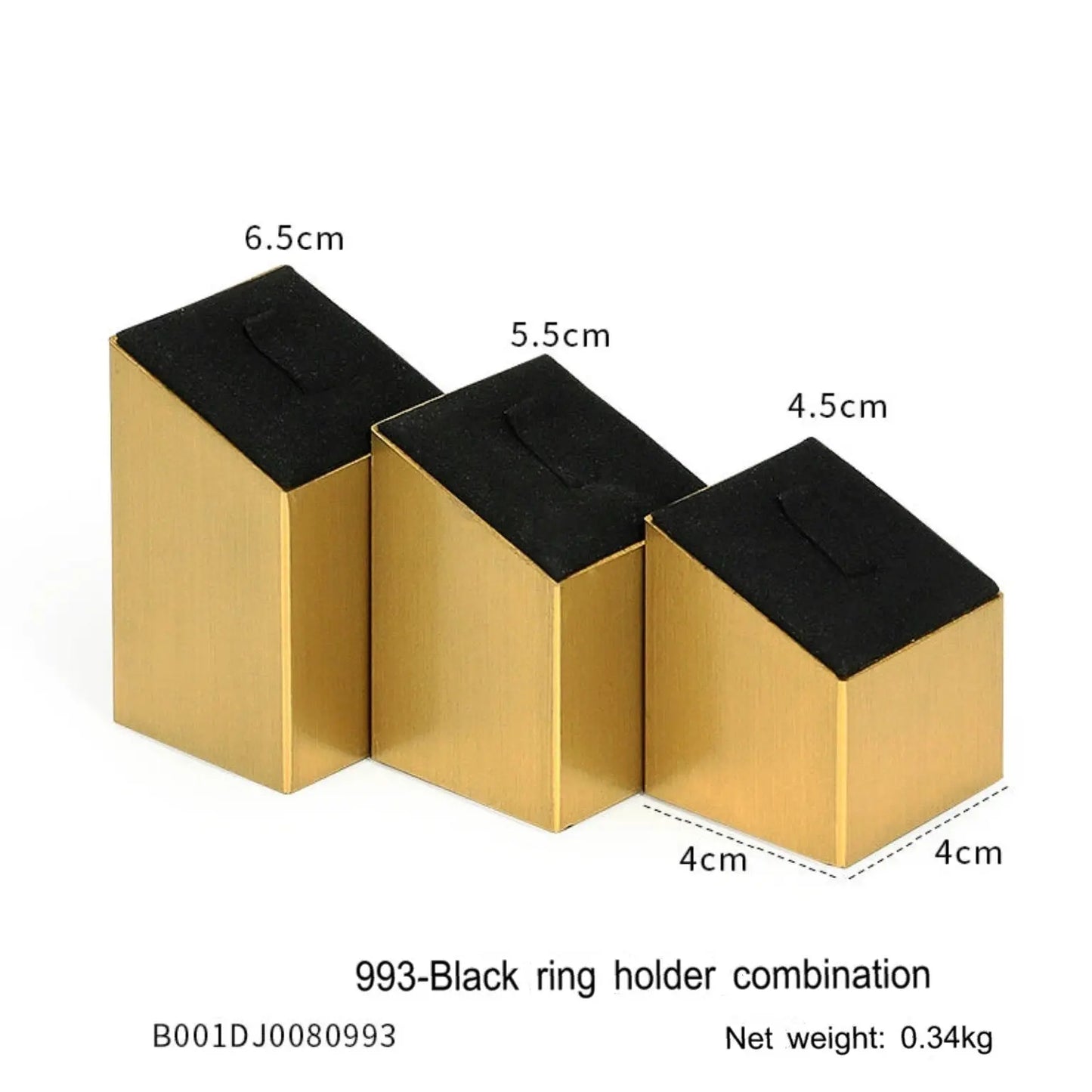 Jewelry props black high-grade microfiber metal jewelry display props necklace display shelf, ring earrings display shelf Jim Display