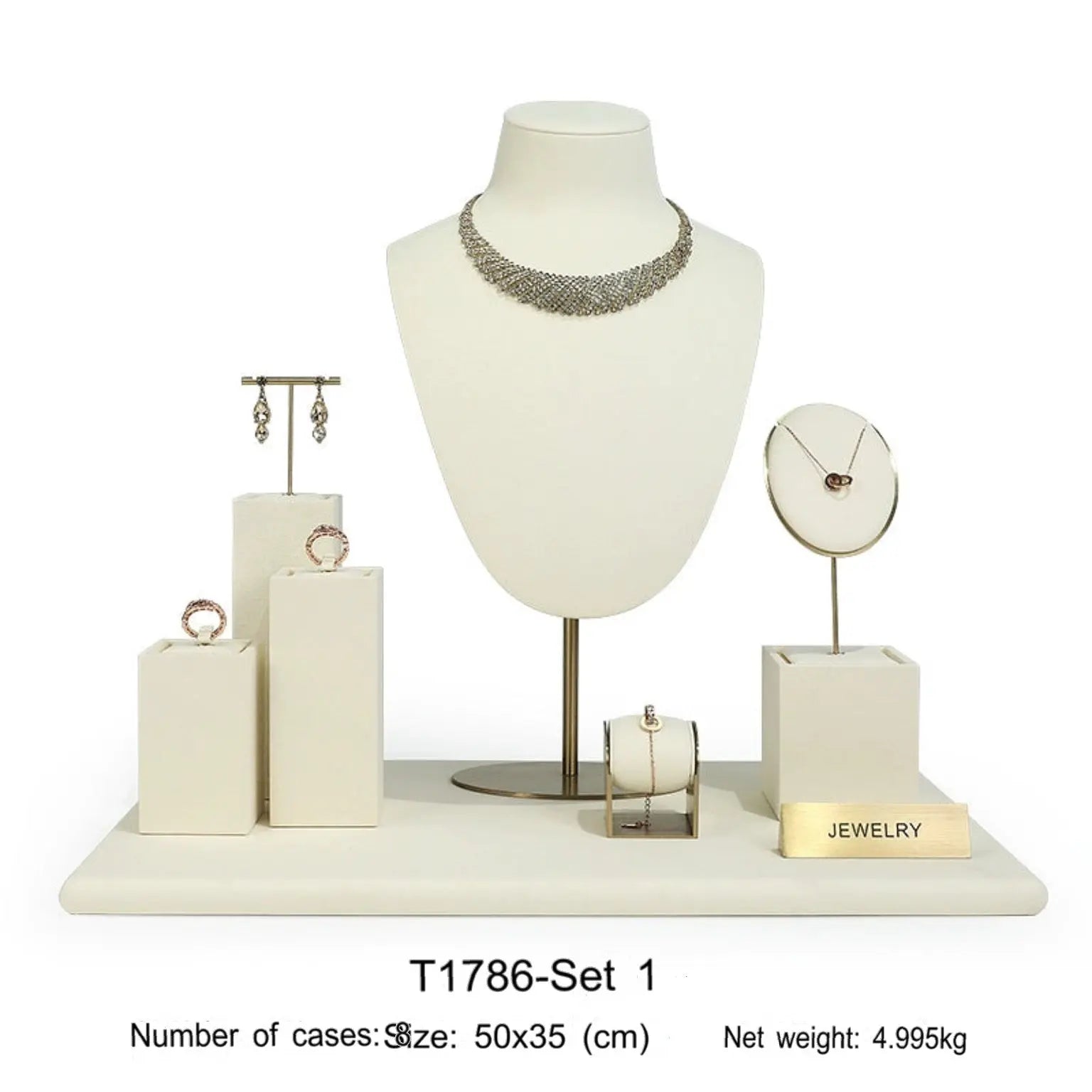 Metal Jewelry Display Stand Set Rings, Necklaces, Earrings, Bracelets, Storage Racks, Jewelry, Window Jewelry, Jewelry Display Props Jim Display
