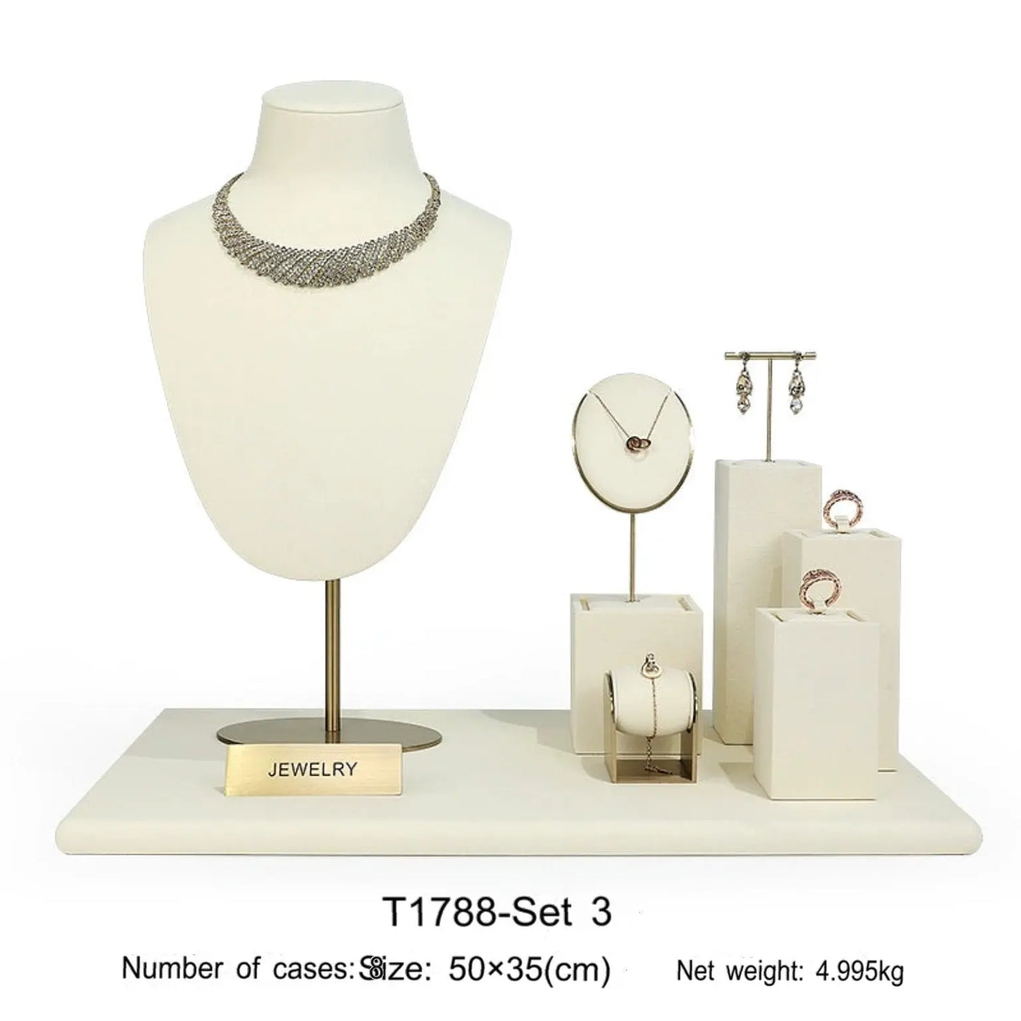 Metal Jewelry Display Stand Set Rings, Necklaces, Earrings, Bracelets, Storage Racks, Jewelry, Window Jewelry, Jewelry Display Props Jim Display