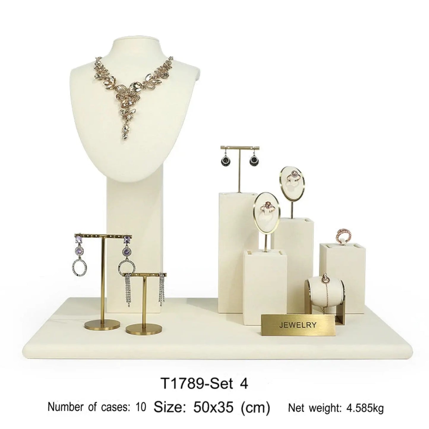Metal Jewelry Display Stand Set Rings, Necklaces, Earrings, Bracelets, Storage Racks, Jewelry, Window Jewelry, Jewelry Display Props Jim Display