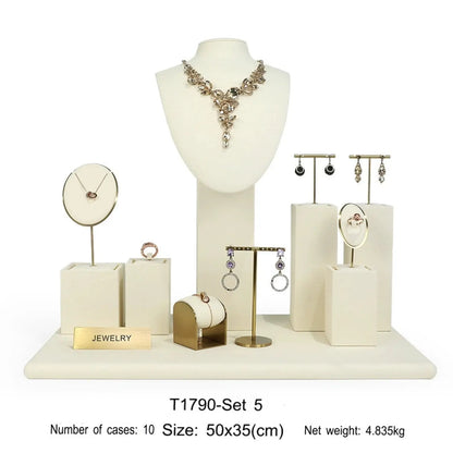 Metal Jewelry Display Stand Set Rings, Necklaces, Earrings, Bracelets, Storage Racks, Jewelry, Window Jewelry, Jewelry Display Props Jim Display