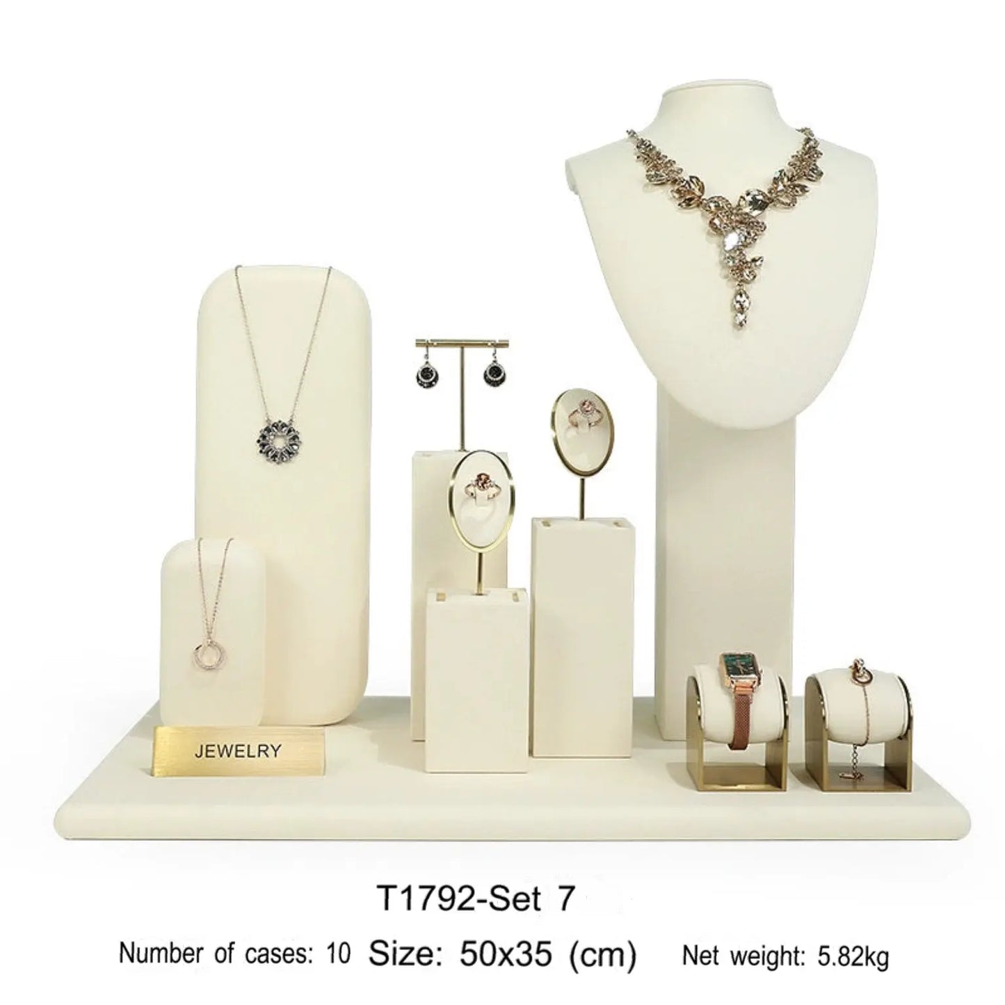 Metal Jewelry Display Stand Set Rings, Necklaces, Earrings, Bracelets, Storage Racks, Jewelry, Window Jewelry, Jewelry Display Props Jim Display