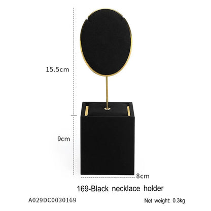 Jewelry display shelves, necklaces, rings, earrings, bracelets, bracelets, display props, microfiber window display sets Jim Display