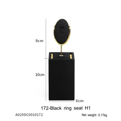 Jewelry display shelves, necklaces, rings, earrings, bracelets, bracelets, display props, microfiber window display sets Jim Display