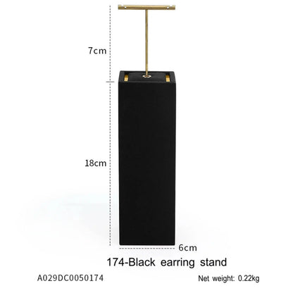 Jewelry display shelves, necklaces, rings, earrings, bracelets, bracelets, display props, microfiber window display sets Jim Display
