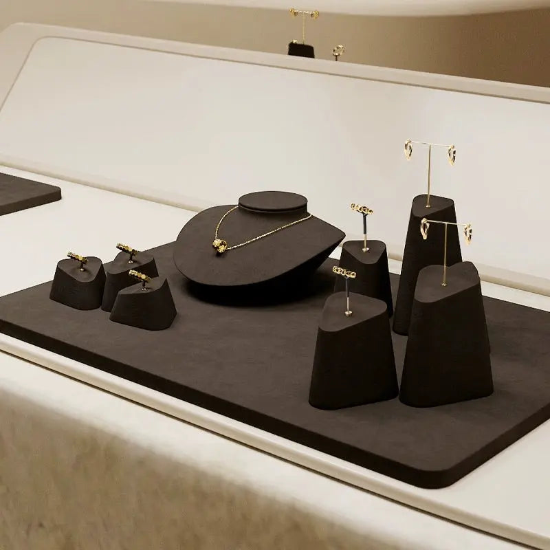 High-end jewelry display props, rings, earrings, necklace display, counter display, jewelry display stand Jim Display