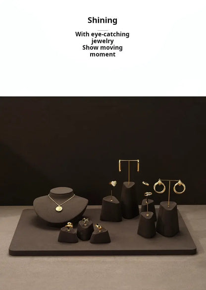 High-end jewelry display props, rings, earrings, necklace display, counter display, jewelry display stand Jim Display