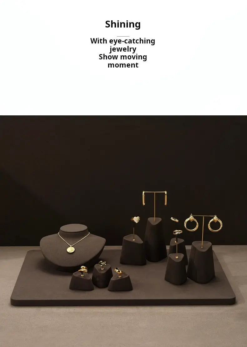 High-end jewelry display props, rings, earrings, necklace display, counter display, jewelry display stand Jim Display