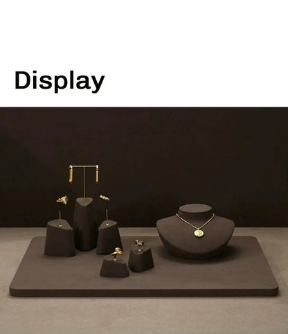 High-end jewelry display props, rings, earrings, necklace display, counter display, jewelry display stand Jim Display