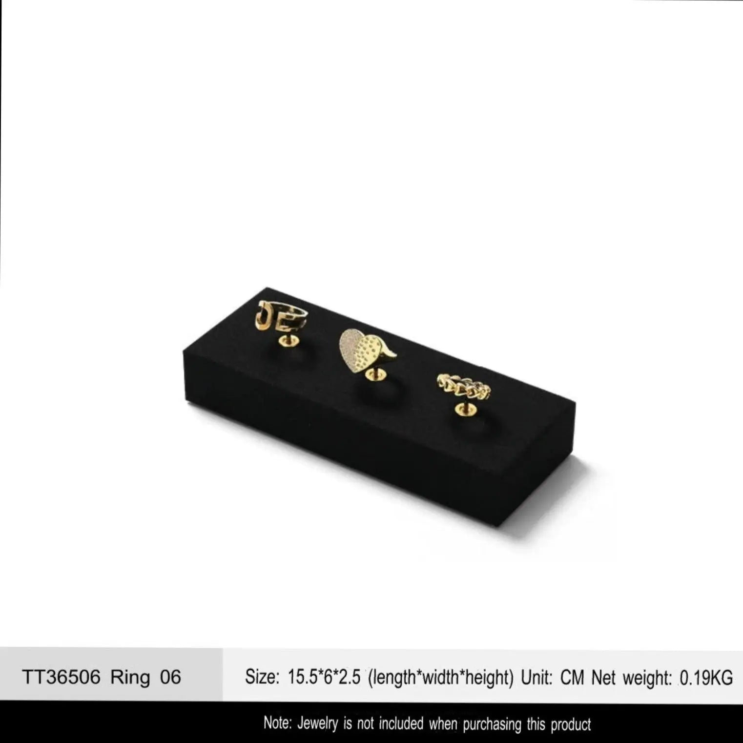 Luxury jewelry display props, high-end metal microfiber necklace, ring counter, jewelry display rack Jim Display