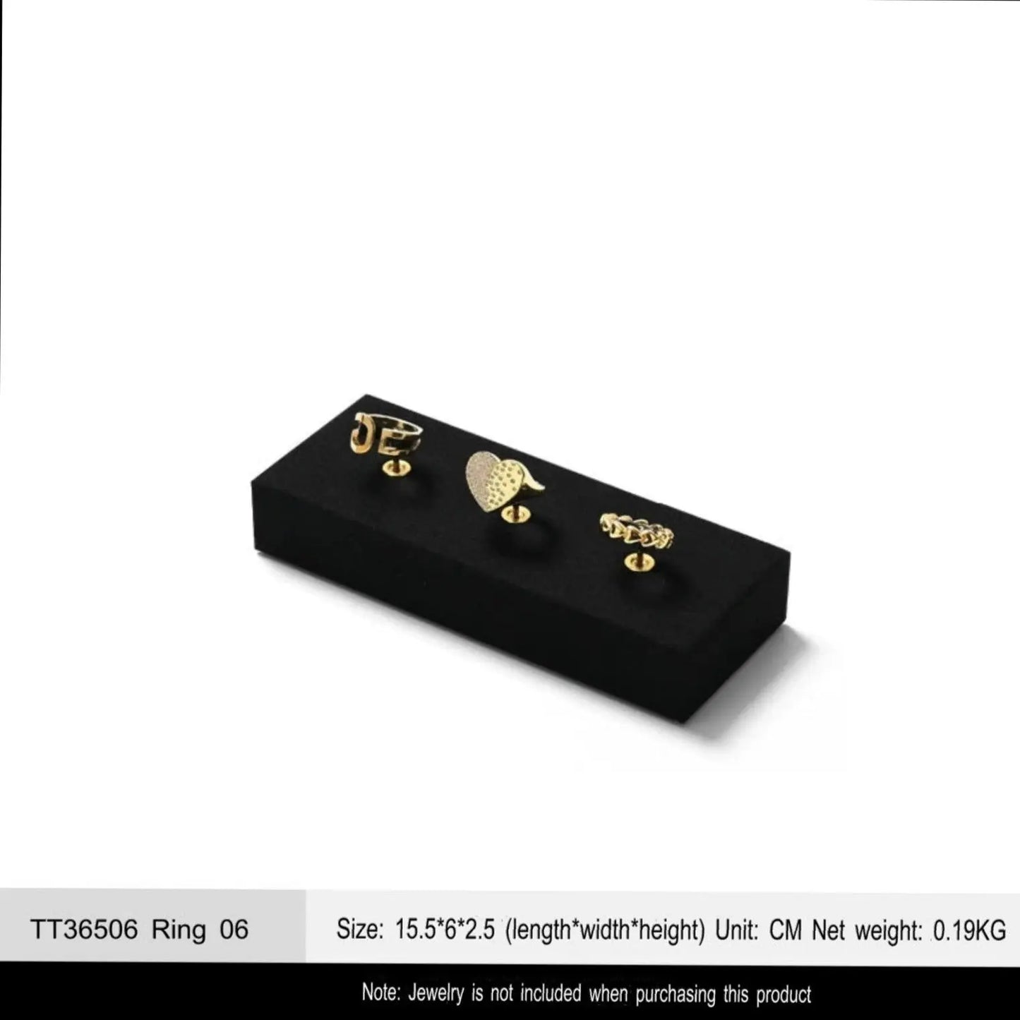 Luxury jewelry display props, high-end metal microfiber necklace, ring counter, jewelry display rack Jim Display