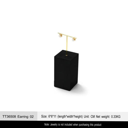 Luxury jewelry display props, high-end metal microfiber necklace, ring counter, jewelry display rack Jim Display
