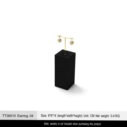 Luxury jewelry display props, high-end metal microfiber necklace, ring counter, jewelry display rack Jim Display