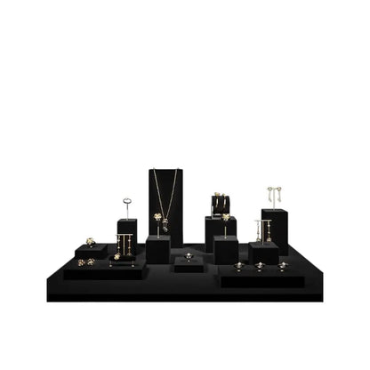 Luxury jewelry display props, high-end metal microfiber necklace, ring counter, jewelry display rack Jim Display