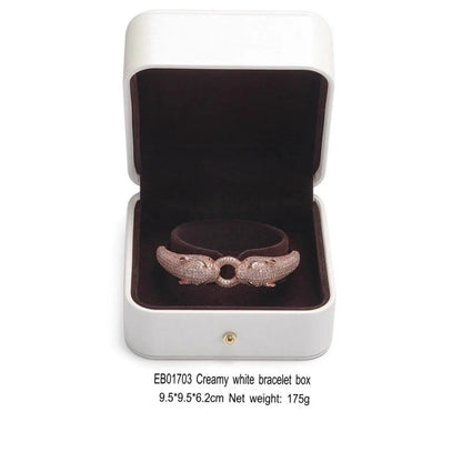 Luxury jewelry box, wedding gift, ring box, bracelet, necklace, bracelet storage box, jewelry packaging, gift box Jim Display