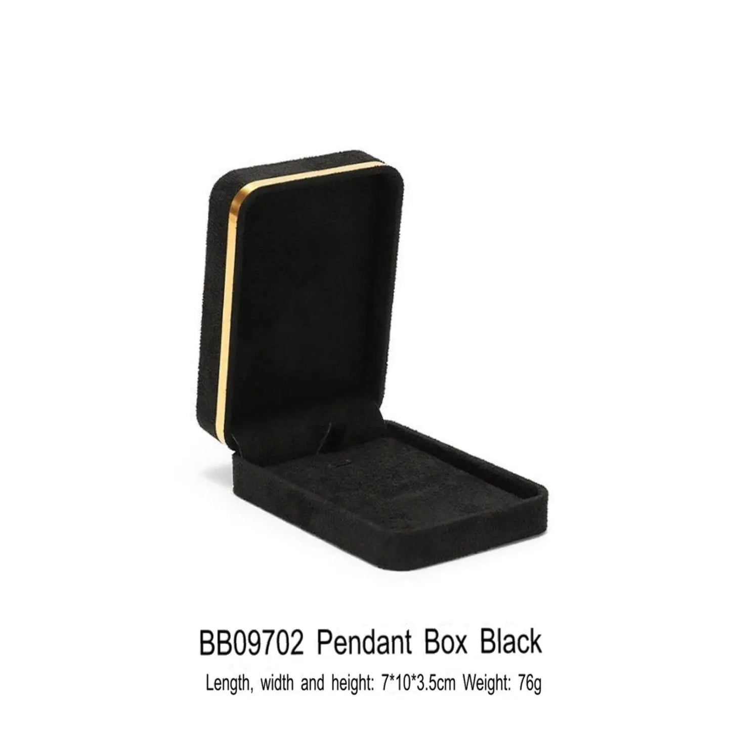 Light Luxury Jet Black Ring Box, Small Fine Jewelry Box, Necklace, Bracelet Jewelry Packaging Box, Gift Box Jim Display