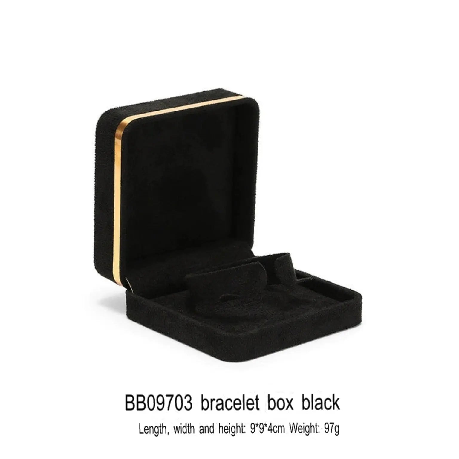 Light Luxury Jet Black Ring Box, Small Fine Jewelry Box, Necklace, Bracelet Jewelry Packaging Box, Gift Box Jim Display