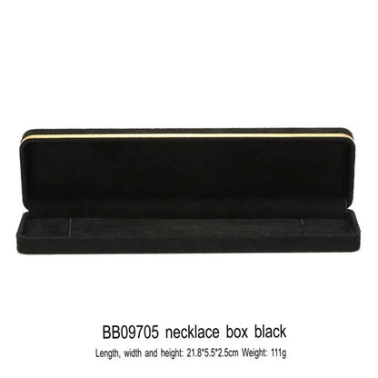 Light Luxury Jet Black Ring Box, Small Fine Jewelry Box, Necklace, Bracelet Jewelry Packaging Box, Gift Box Jim Display